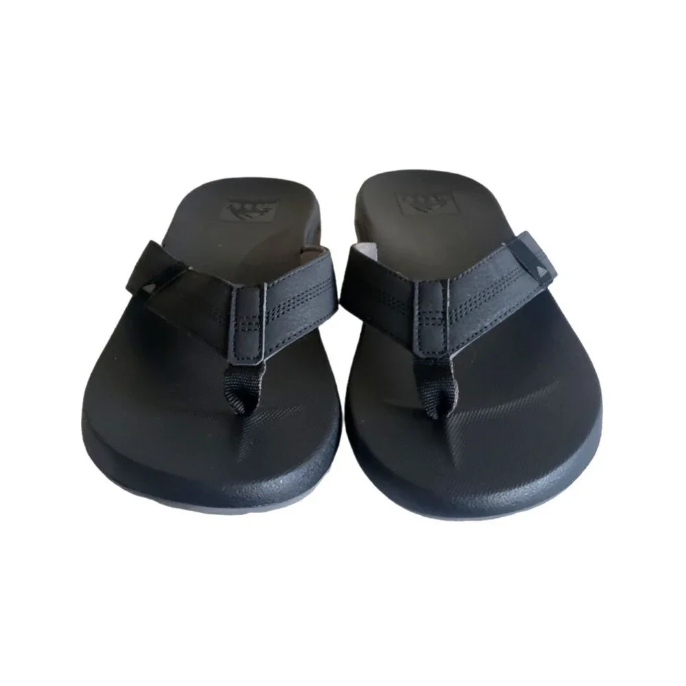 Reef Men's Cushion Phantom Flip-Flop Thong Sandals Black Size 12 NEW